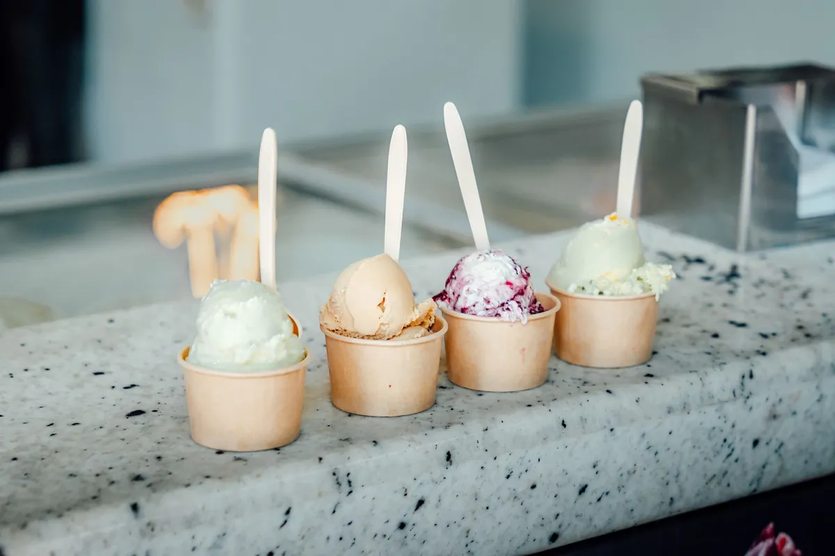 Helados artesanales en tarrinas
